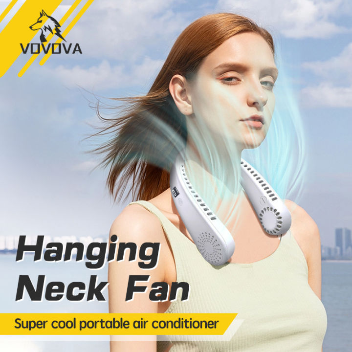 VOVOVA Mini Portable Neck Fan Bladeless Usb Rechargeable Mute Sports ...