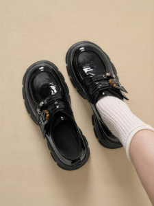 Josiny | British Style Summer Loafers Elevating Soft Sole Magic Tape