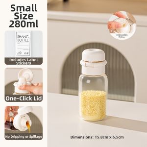 CAROTE | No-Drip Durable Seasoning Bottle Combo Set