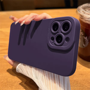 CrashStar สีทึบอ่อนซิลิโคนกระแทกสำหรับ iPhone 15/14 Pro Max Plus/13/12/11 Pro Max X/XR/XS Max เคสโทรศัพท์แบบเรียบง่าย - ป้องกันการตกพร้อมเลนส์คลูม้ คลุมทั้งหมด ทุกประเภท ปฏิบัติการดี