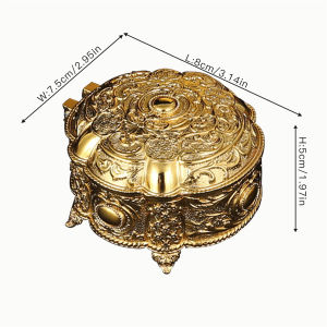 1 European jewelry box necklace earrings rings storage desktop decorative ornaments suitable for Valentines Day gifts.