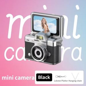 other | Mini CCD Thumb Keychain Camera Retro Flip Screen For Kids Girls Gifts Portable Travel Very Small Camcorder Video Recorder Camera