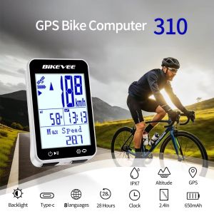 Multi-Language GPS Bicycle Computer Wireless Speedometer Odometer Stopwatch Tracker With Stand and Backlight