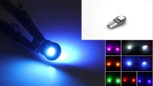 KEVANLY | 10Pcs W5W T10 LED Bulb Car Interior Light 194 168 LED Signal Lamp 5050 2SMD RGB Colorful License Plate Lights No Error
