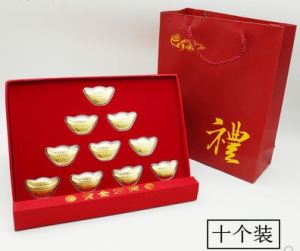 万两 Gold Ingot Ornament Set Event Opening Good Opening Home Decoration Gold Foil Gift