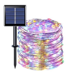 Outdoor LED Solar Light Valentines Day Festoon Garland Fairy String Lights Wedding Party Garden Solar Lamp Ramadan Home Decor