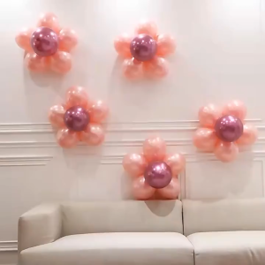 (Isi 10 Pcs) Klip Balon Bentuk Flower Clip Anulus Balloon Pengait Rangkai Perlengkapan Ultah Rangkaian