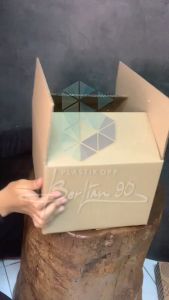 Kardus Packing Polos Besar 27x20x15 cm - Cocok untuk Packing Barang dan Pindahan - Bahan Corrugated 4mm - Warna Coklat (Isi 10 Dus) - Pengiriman Mudah dengan Gosend dan Grab