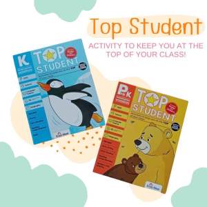 Top Student PreK-K แบบฝึกหัดภาษาอังกฤษ สำหรับเด็กเล็ก ชุด 2 เล่ม