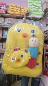 Delighted ที่นอนเด็กแบบรังผึ้งลายลูกเจี๊ยบ ใยสังเคราะห์ หนา นุ่มพิเศษ มีหมอนหลุมและหมอนข้าง เหมาะแรกเกิดขึ้นไป ที่นอนเด็กหนานุ่มห่อตัว