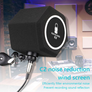 C2 Mini Studio Microphone Screen Filter Recording Noise Reduction Wind Screen