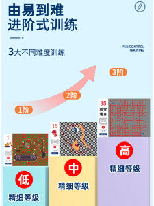 Weak Vision Training Drawing Book Farsightedness Special Tool Children Redrawing Coloring Book for Visual Impairment Practice