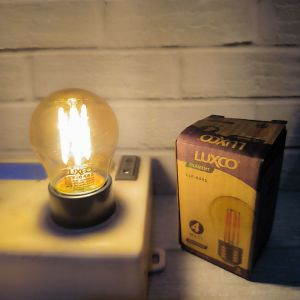 LUXCO LAMPU LED FILAMEN G45 4W 2700K E27 WARM WHITE SNI KUALITAS TERJAMIN