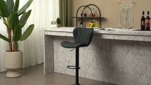 FANRIX เก้าอี้บาร์หมุนและยกได้สไตล์โมเดิร์น เก้าอี้พนักพิงสูงสำหรับใช้ในบ้านสำหรับบาร์ ห้องครัว ร้านอาหาร 2 ชิ้น