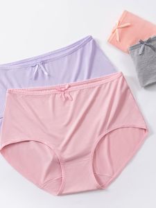 Qiaonifen 6405 Underwear Womens Modal Mid-High Waist Large Size High Elastic Comfort plus Size plus Size Hip