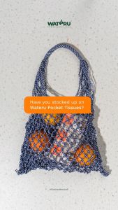 Wateru Premium Bamboo Tissue - Pocket Tissue 6 pcs x 10 sheets 2 ply