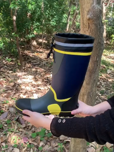 รองเท้าบูทเกษตรกรรม รุ่นยางหนาพรีเมี่ยมหัวเหล็ก กันงูกัด พร้อมส่งในไทย