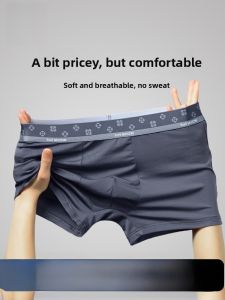 Miiow | Mens Modal Antibacterial Underwear Breathable Comfortable Boxer Shorts Moisture Wicking Mid Waist Youth Suitable Spring New