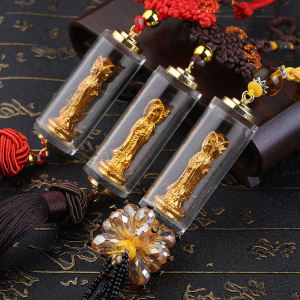 Buddha Statue Car Hanging Ornament Guanyin Automobile Interior Decoration for Men And Women Lucky Charm Rearview Mirror Decor