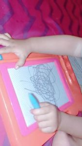 NOSTALGIA Mainan Papan Tulis Anak Magnet Drawing Board Magnetic Mainan Papan Geser Hapus Anak