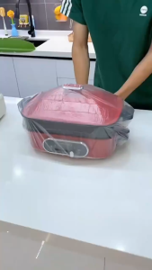 VINTLOOK <จัดส่ง 24 ชั่วโมง><ไม่ใช่หม้อหุงข้าวเป็นถุงพลาสติกกันฝุ่น>สำหรับเครื่องใช้ในบ้านผ้าคลุมกันฝุ่นมีความยืดหยุ่นสูงสไตล์การยืดและใช้งานง่าย