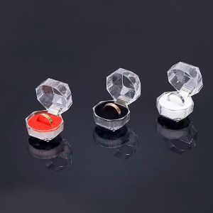 Gratis Ongkir - Tempat Kotak Perhiasan Acrylic Busa Tebal Model Kristal Transparan / Box Cincin