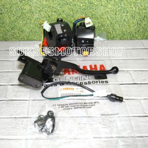 paketan saklar set kiri kanan + master rem rumah minyak rem assy + handle rem + swit rem yamaha crypton vega lama jupiter lama 2000 - 2004