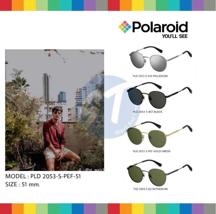 [แท้100%]แว่นกันแดด Polaroid รุ่น PLD 2053 ไซส์ 51 มม. | Lazada.co.th