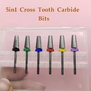 Đầu Mài Carbide An Toàn Hình Nón 5 Trong 1 2.35mm Dùng Để Loại Bỏ Gel Và Cắt Phụ Kiện Móng