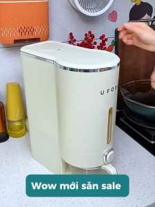 Thùng Đựng Gạo Thông Minh Chống Ẩm NAGO Chống Mọt Lấy Gạo Tự Động
