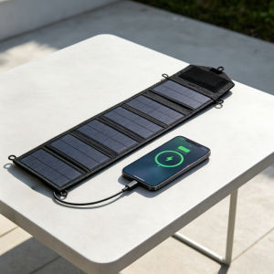 Foldable Solar Panel Charger Dual USB Fast Charging Waterproof for Camping Hiking Outdoor Phone Tablet Emergency Power Supply