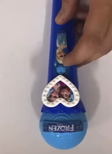 Microphone Toy Battery Operated with Sound and Light Toy for Kids