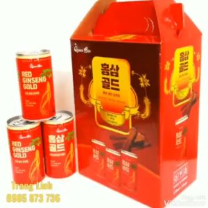 Nước hồng sâm Lon hàn quốc chính hãng hộp 12 lon x 175ml - tranglinh