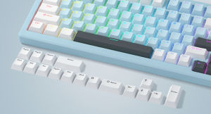 WOMIER 140 Keys White Blue Black Cherry Profile Double Shot PBT Keycaps Custom Key cap for 60% 65% 75% 100% Gateron Cherry MX Gamer Mechanical Keyboard