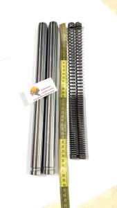 แกนโช้คหน้า สปริงโช้ค SMASH SWING SHOGUN แกนโช้คหน้าเดิม สำหรับ สแมทสวิง โชกัน ราคาต่อคู่ สีเงิน ชุบโครเมี่ยม