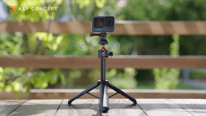 K&F CONCEPT MS11 Selfie Stick Desktop Stand 2-in-1 design with Bluetooth Remote Control+Mobile Phone Holder+GoPro Adapter