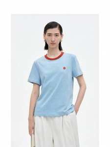 Cotton Short Sleeve T-shirt Loose Fit Small-sized