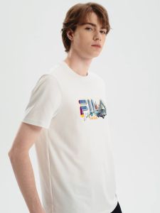 FILA CORE WHITE LINE HERITAGE Men Short Sleeve T-shirt
