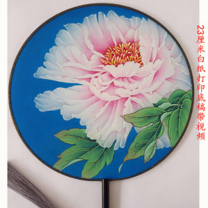 Beginners Chinese Painting Draft Line Art Actual Print Fan Face Peony Lotus Grape for Calligraphy And Painting Learning Set