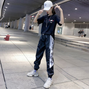 Womens Casual Sportswear Set Summer Thin Fashion New Two-piece Set Ghost Step Dance Square Dance Clothes Lightweight Cotton