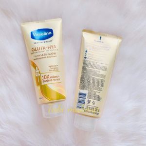 SET 2 MÓN-Sữa dưỡng thể Vaseline Gluta-Hya Dưỡng Da Sáng Mịn Sau 7 Ngày (330 ML)