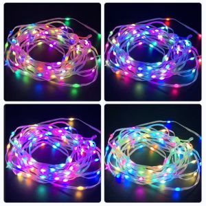 USB ไฟฟ้า 10มตร 100ไฟ LED 13คีย์ 8โหมดกระพริบ ลวดเงินกันน้ำลวดทองแดงกระพริบ สตริงพร้อมส่ง รีโอมทคอนโทรล10