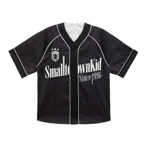 STK Small Town Kid | Áo Thun Bóng Bầu Dục Ngắn Tay Sọc Dọc World Cup