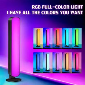 1/2pc LED Smart Desktop Decorative Light 16Colors RGB Ambient Lamp Remote Dimmable USB Power for TV Compute Gaming Desktop Decor