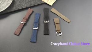 Nylon Leather Watch Strap Universal for Seiko for IWC Pilot for DW Band 20mm 21mm 22mm Sailcloth Women Men Replacement Wristband
