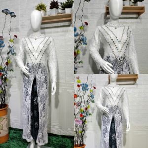 Promo!!! Kebaya akad PUtih/Gaun pengantin putih akad