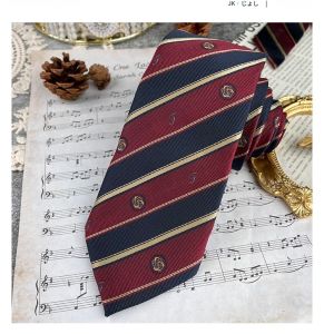 Heart Quake Handmade Casual Stripe JK Uniform Tie Womens Student Mens Small Object Collection Fashionable Necktie Accessory