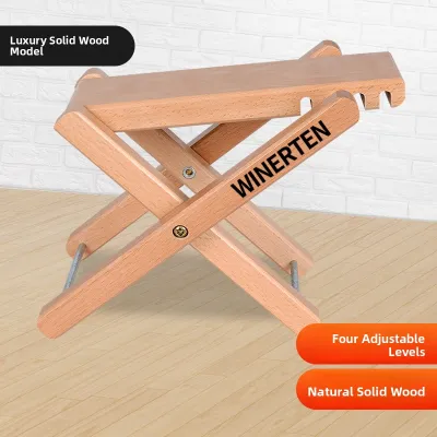 Folk Classic Wooden Foldable Guitar Footstool