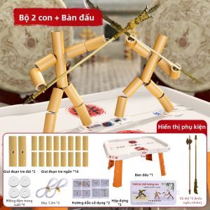 TIANYAMIYA | Bộ Đồ Chơi Gậy Nối Tre cho Học Sinh Dụng Cụ Dạy Thủ Công Bộ Đôi Công Dụng