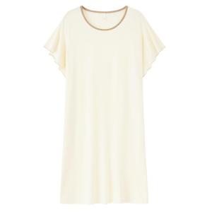 Miiow | Womens Ice Silk Sleepwear Thin Cool Feeling Summer Home Clothes Set Casual Large Size Cat Person Nightgown Cotton Blend